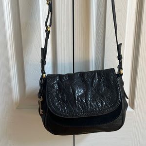 Leather and suede Fossil purse